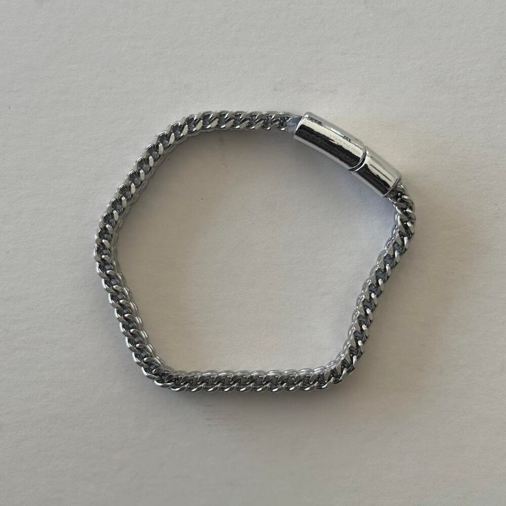 Stacked cuban stainless steel chain